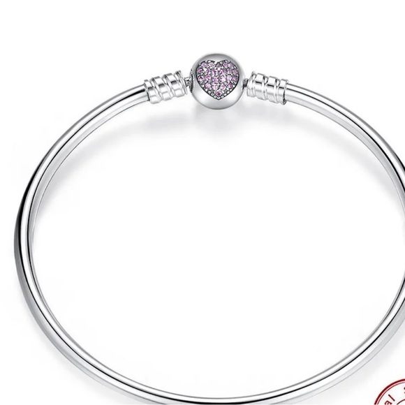 Pandora Bangle Heart clasp - Picture 1 of 3